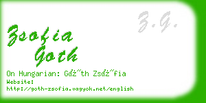 zsofia goth business card